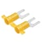 Panduit Fork Terminal, #6 Stud Size, 10 AWG, 600 V, Vinyl Insulated, Yellow, Crimp Termination Only PV10-6FB-2K - alternate 1